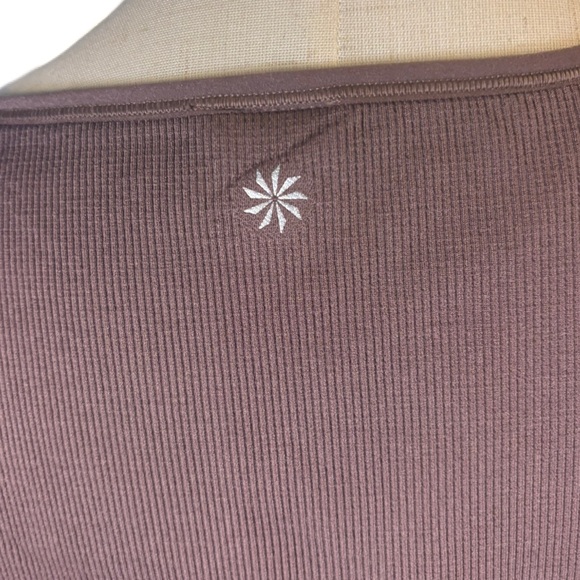 NWT Athleta Aurora Seamless Short Sleeve Crop Top XL Smoky Rose Yoga Gym - Picture 5 of 11